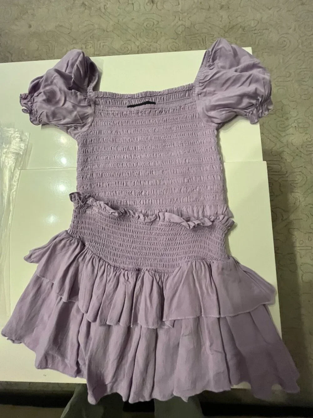 Two Piece Purple Blouse by KatieJ NYC (Size Large)